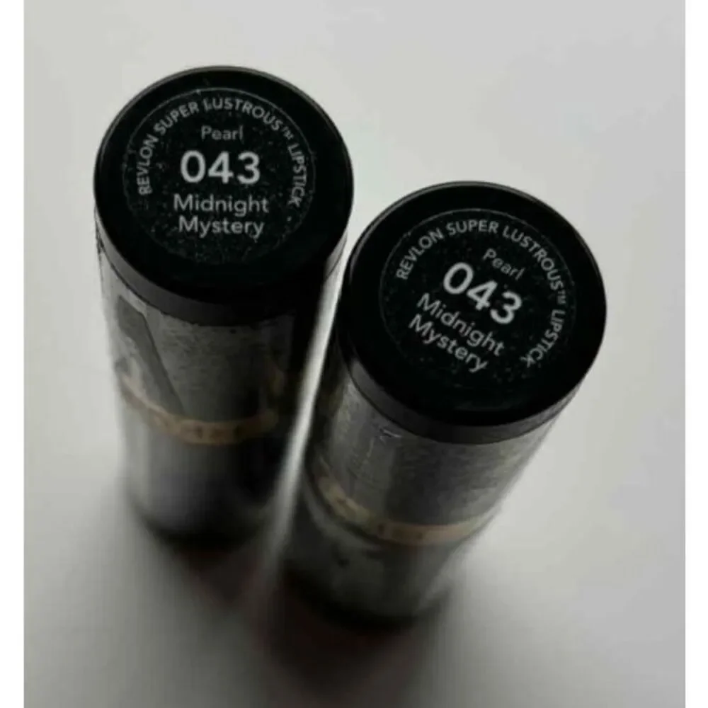 Revlon Super Lustrous Lipstick 043 Midnight Mystery Lot of 2